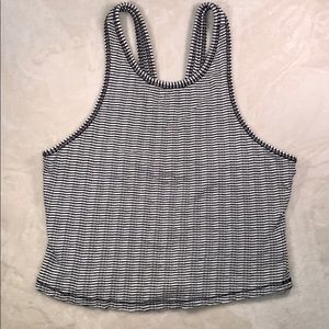 Free People Cropped Razorback Tank Top